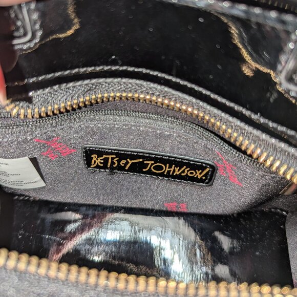 Betsey Johnson colorful tweed satchel/crossbody bag. EUC! - Picture 2 of 8